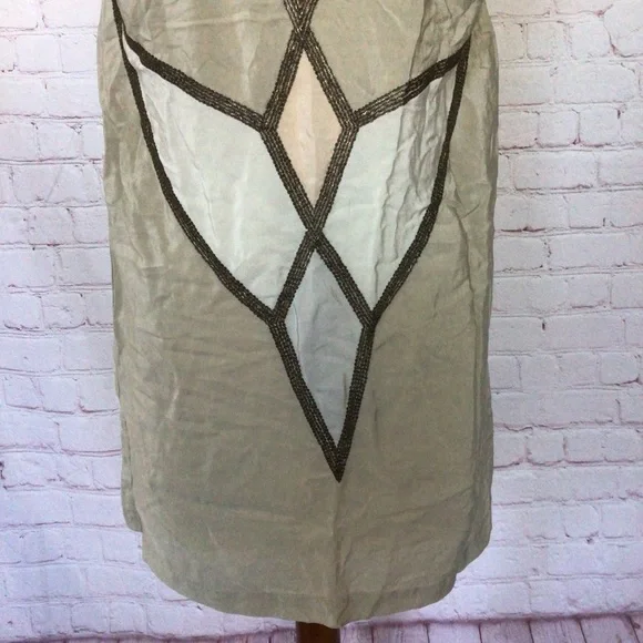 Kimchi Blue Geometric Beaded Sleeveless Dress - Size Medium - Picture 3 of 9